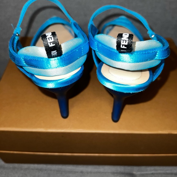 Sold-Fendi Colibri Ruched Slingback Pumps (NWT)! - Picture 7 of 14